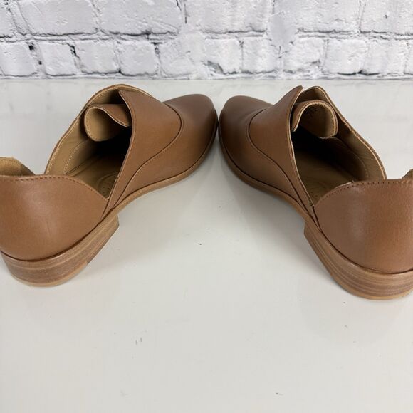 Nisolo Emma D'Orsay Oxford Loafers Shoes Leather Slip On Flats Nutmeg Womens 8.5 - Picture 10 of 13